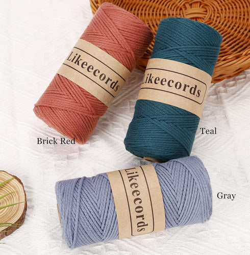 100% Cotton Crochet Bag Cord 2mm 170m Macrame Cord 2mm Crochet Thread Macrame Rope Gift for Knitter (Pink)......