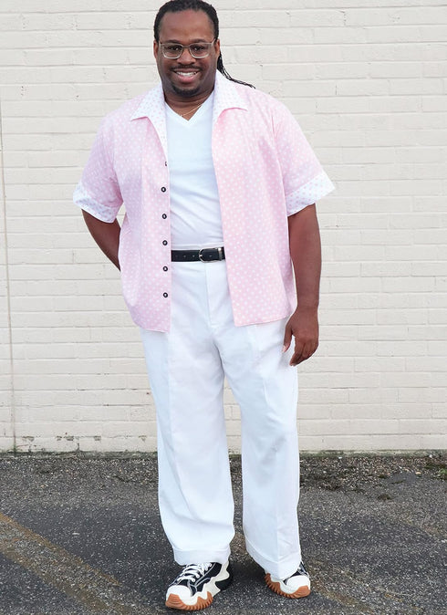 Know Me Men's Button Up Shirt and Pants Sewing Pattern Packet by Julian Creates, Design Code ME2018...
