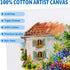 FIXSMITH Canvas Boards for Painting 8x8 Inch, Super Value 12 Pack White Blank Canvas Panels, 100% Cotton Primed, Painting Art Supplies for Profess...