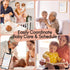 Mewl Baby Daily Log Whiteboard - Reusable Baby Tracker to Log Feeding, Diapers & Sleep - Newborn Baby Journal & Schedule Chart for New Parents, Na...