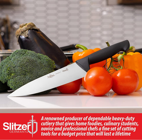 Chef Knife 8 inch, Multipurpose, Sharp Kitchen Knife, German Stainless Steel, Ergonomic Handle, Home or Professional Use....