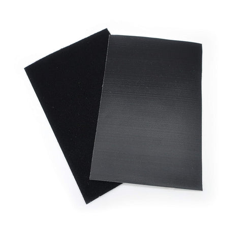 VELCRO Brand Sleek and Thin Stick On Wide Rectangle for Fabrics | 6in x 4in, Black | Soft on Skin Ultra Light | Adhesive Back No Sewing Needed...
