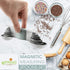 Spring Chef Stainless Steel Magnetic Measuring Spoons Set of 8 with Leveler, Nesting Metal Teaspoon & Tablespoon Measuring Spoons, Kitchen Gadgets...