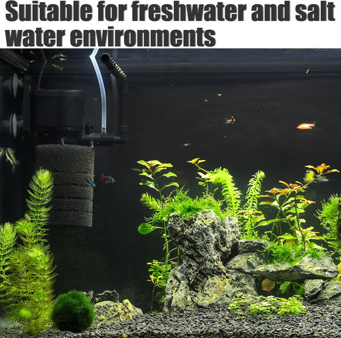 VOCOSTE 4 Pcs Aquarium Pre Filter Foam Roll, Aquarium Foam Sponge Roll Intake Filter Cover Accessories for Fish Tank, Yellow, 7.5x6.5x2cm...