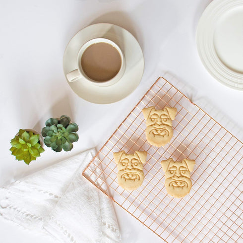 Set of 2 Mini Schnauzer cookie cutters (Designs: Body & Face), 2 pieces - Bakerlogy...