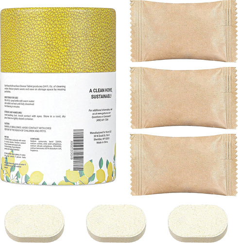 Nune Multi-Purpose Cleaner Refills - All Purpose Cleaning Tablets 6 Pack - 144 fl oz total (24 fl oz each) - Shower, Counter, Floor, Furniture, Ba...