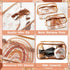 Y1tvei 2Pcs Summer Boho Rainbow Clear PVC Makeup Bag Stylish Brown Fall Theme Plastic Cosmetic Toiletry Bag with Zipper Makeup Case Portable Water...