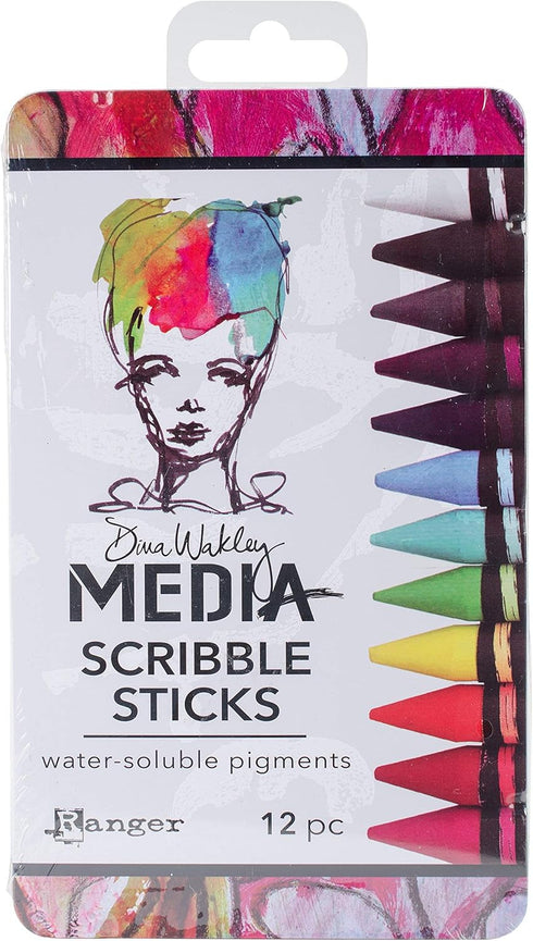 Ranger MDA54733 Dina Wakley Media Scribble Sticks 12/Pkg...