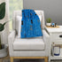 Warner Brothers Batman Blue, Orange, and White with Icons, Emblems, and Triangles Super Soft Baby Blanket...
