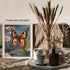 Posterizer 1 pcs- Orange buterfly in between wild white flowers-Art for Animal Lovers-Floral Botanical Art- Gift for Men Women Teens-Living Room ...