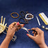 Open Jump Rings and Lobster Clasps Jewelry Fixing Kit (1200 pcs Gold and Silver) with a Bent Nose Jump Ring Pliers, Tweezers, and a Jump Ring Open...