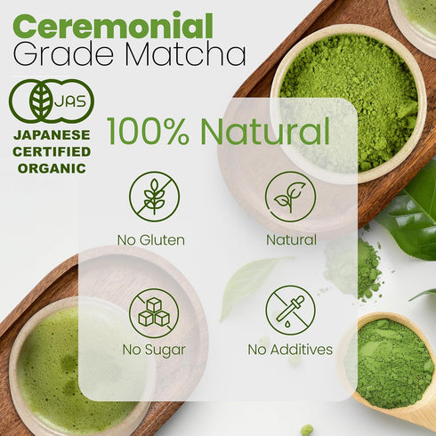 Matcha Wellness Superior Culinary Grade Organic Matcha Powder – 3.5oz Authentic Japanese Green Tea Powder from Kyoto – Perfect for Matcha Lattes, ...