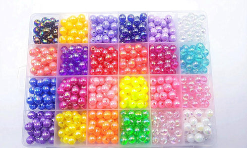 Anditribo Jewelry Beads Making Kit, 24 Colors 8mm Pearl Beads, DIY Craft Kit for Bracelet, Necklace, Earrings, Girls Kids Adults...