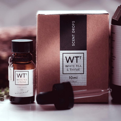 White Tea and Thyme Diffuser Oil - AirScent Aroma and Essential Oil Blend - 10 mL, 34 Fl oz Fragrance Oil Dropper Bottle Infused with Essential Oi...