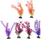 Penn-Plax Aqua-Plants Plastic Aquarium 6 Piece Plant Bundle – Vivid Appearance and Gentle Texture – Multicolored – 8” Height...