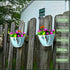 Silver Disco Wall Planters,Disco Wall Vase,Disco Plant Hanger,Disco Wall Flower Pot,Plastic Modern Hydroponic Hanging Wall Planters Vertical Syste...