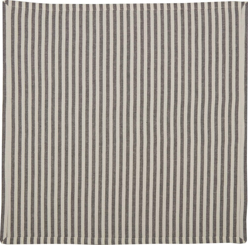 Farmhouse Ticking Stripe Gray Napkins, Set of 4 Place Mats, 18" x 18", Farmhouse Style Kitchen & Dining Decor...