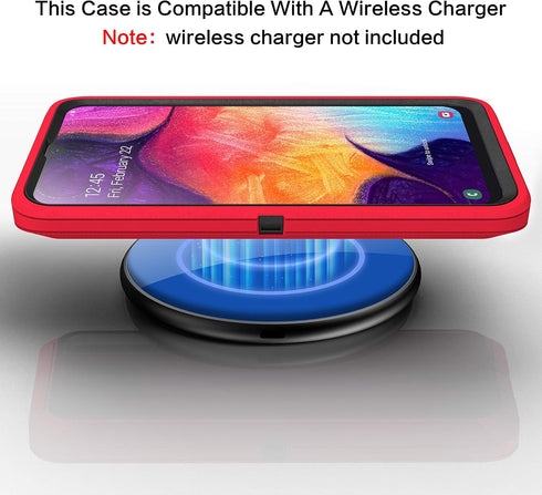 MXX Heavy Duty Compatible Case Made for Samsung Galaxy A50 - (No Screen Protector) Drop Protection Tough Case for Your Galaxy A50/ A50s/ A30s (Red...