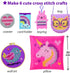 KRAFUN Beginner My First Cross Stitch Kit for Kids Arts & Crafts, 6 Easy Projects of Felt Keyring, Bag, Pillow Craft, Instructions, Gift for Girls...
