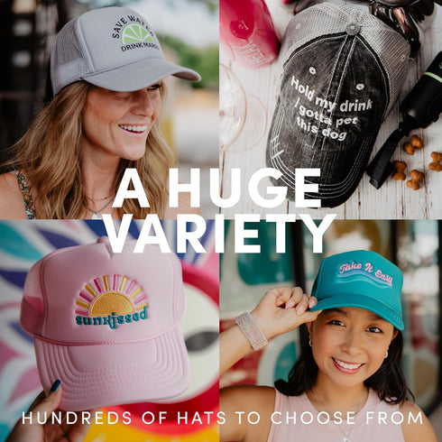 KATYDID Beach Hair Don’t Care Baseball Hat - Trucker Hat for Women - Stylish Cute Sun Hat...