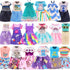 Miunana 21 PCS 5.3 Inch Girl Doll Clothes Dress Outfits and Shoes for Girl Doll Clothing with 4 Pairs of Shoes for 4-6 Inch Girl Dolls Clothes and...