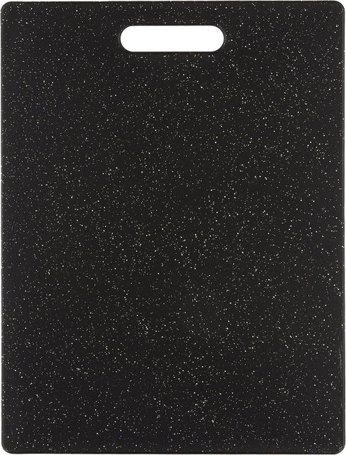 Dexas Grippboard Cutting Board with Non-Slip Feet, 11 by 14.5 inches, Dark Granite pattern and Black...