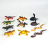 Reptile from Deluxebase. 11 Piece Small Reptile Figurines and Play Accessories Collection. Reusable plastic storage tube of lizard, frog and snake...