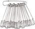 KISSITTY 100-Piece Heavy Duty 2.76" Large Iron Safety Pins Metal Spring Lock Pin Fasteners for Blankets Skirts Kilts Brooch Crafts Making...
