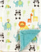 Luvable Friends Unisex Baby Plush Blanket with Sherpa Back, Neutral Animals, One Size...