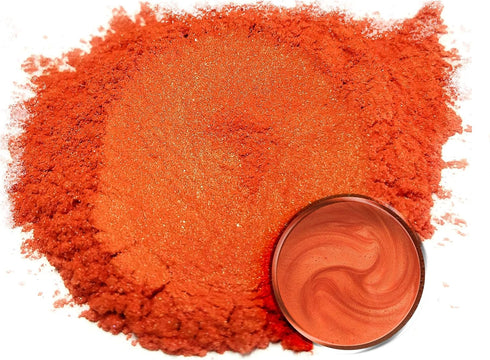 Eye Candy Pigments Premium Orange Mica Powder - Kaki (50gr) - for Epoxy, Resin, Soap, Paint, Woodworking, Acrylic Pouring, Bath Bombs, Fishing Lur...
