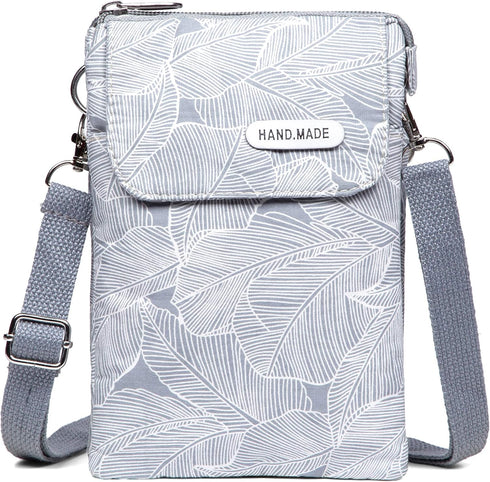 Canvas Small Crossbody Bags Cell Phone Purse Wallet Shoulder Bag for Women Teen Girls...