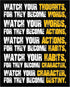 Posterizer 1 pcs-your actions become your habits-powerful quote-Workplace & Office Art-Motivational & Inspirational Art-decor for office wall- UNF...