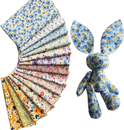 42-10" Quilting Cotton Fabric Bundles Printed Floral Craft Fabric Precut 100% Cotton Layer Cake Fabrics Quilting Squares for Any DIY Sewing Crafts...