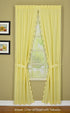Today's Curtain, Orleans Scallop Curtain, Buttercup 45" Panel Pair and Tieback,4-Piece-Set, 60" W x 45" L, Buttercup...