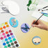 15Pcs Magnetic Mini Canvas Boards for Painting Small Canvases Boards DIY Decorative Magnets Painting Crafts Gifts?3",Round Shape?...