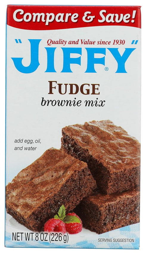 Fudge Brownie Mix - Delicious Brownie Mix, 8 oz,(Jiffy)...