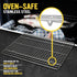 Utopia Kitchen Cooling Racks for Baking, Stainless Steel Wire Cookie Rack Fits Jelly Roll Sheet Pan, Oven Safe for Cooking, Roasting, Grilling - 1...