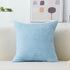 Home Brilliant Blue Throw Pillow for Couch Stripe Velvet Corduroy Euro Sham 24 x 24 Throw Pillow Cover for Sofa, 24 x 24 inch (60cm), Baby Boy Blu...