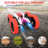Remote Control Car, Double Sided RC Car, 4WD Off-Road Stunt Car with 360° Flips, 2.4Ghz Indoor/Outdoor All Terrain Rechargeable Electric Toy Cars ...