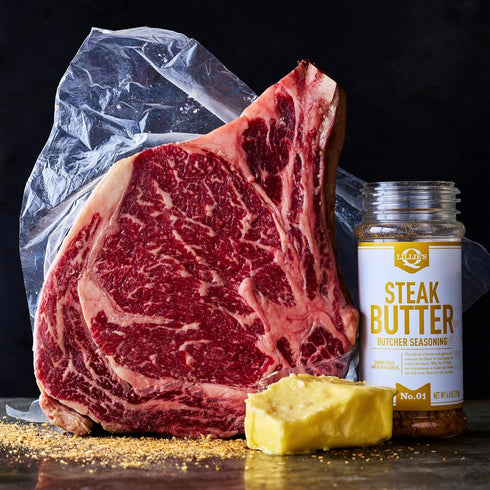 Lillie’s Q - Steak Butter Seasoning, All-In-One Steak Seasoning with Butter, Garlic, Salt & Black Pepper, Perfect Seasoning for Red Meats (6 oz)...