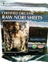 Raw Organic Nori Sheets 50 qty Pack! - Certified Vegan, Raw, Kosher Sushi Wrap Papers - Premium Unheated, Un Cooked, untoasted, dried - RAWFOOD...