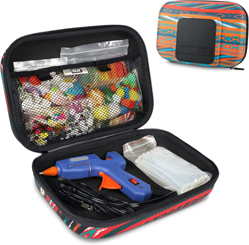 USA Gear Hot Glue Gun Case with Removeable Pouches, Water Resistant Shell - Glue Gun Storage Case Only fits Hot Glue Sticks, Cordless Hot Glue Gun...