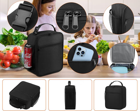 Lunch Box for Men - Reusable Lunch Bag Men Adult Women- Insulated Small LunchBox...