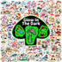 Mushroom Water Bottle Stickers for Kids Glow in The Dark, 107 PCS Vinyl Waterproof Stickers Pack for Laptop Skateboard Phone Case, Forest Aestheti...
