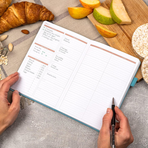 Legend Meal Planner – Weekly Meal Prep & Nutrition Journal with Grocery List & Weight Loss Tracker – Diet & Wellness Diary Log – Undated 12-Month ...