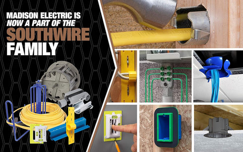 Southwire MSBMMT1G One Device Adjustable Depth, Heavy Duty 42lb Screws Included 1-Gang Multi-Mount Electrical Box, Gray...