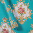 5482 Luxury Damask Peel and Stick Wallpaper 17.7"× 9.8ft Cyan Peony Floral Self Adhesive Contact Paper Removable Damask Furniture Decorative Paper...