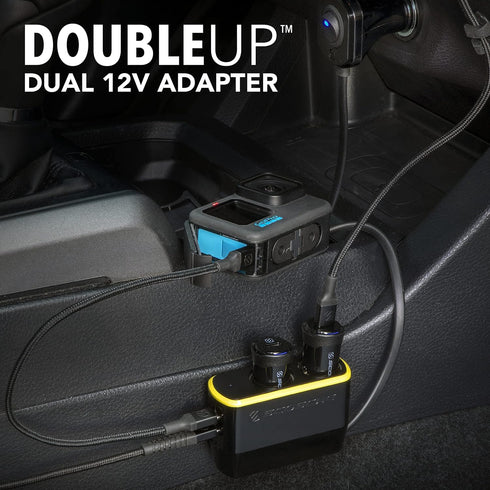 Scosche DCLSPD402SW DoubleUp Dual 12V Adapter with Dual 20W USB-C Power Delivery Charger, Add Power Ports and Double Cigarette Lighter Ports, Fast...