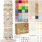 Deinduser Bracelet Making Kit with Stand, 7800pcs Clay Bead Set for Adults, 2Boxes Clay Beads Kit with Gold Round Letter, Number & Pattern Beads, ...