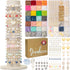 Deinduser Bracelet Making Kit with Stand, 7800pcs Clay Bead Set for Adults, 2Boxes Clay Beads Kit with Gold Round Letter, Number & Pattern Beads, ...